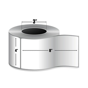 4" X 8" Thermal Transfer Barcode Shipping Labels by BuyLabel.ca Canada